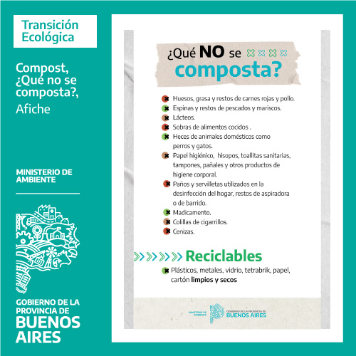Compost - Qué no se composta - Afiche